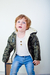 Campera de abrigo estampada de bebe con piel art. 630 - tienda online