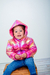 Campera de beba tornasolada con piel art. 628