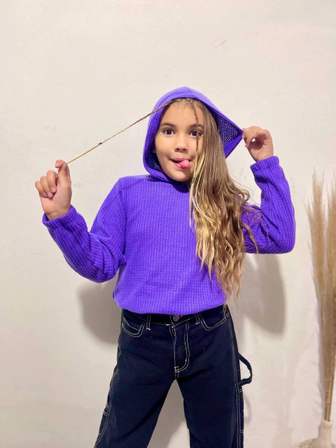 ¡ULTIMOS! Canguro de lanilla waffle - Core Kids