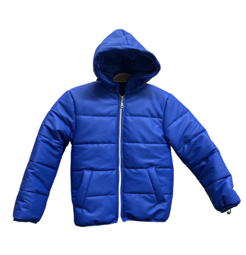 campera puffer simil cuero con piel por dentro - Core Kids