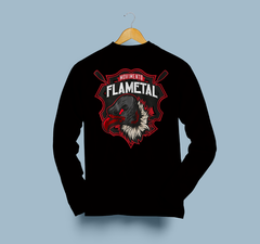 CAMISETA MANGA LONGA FLAMETAL