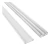 Canaleta De Pvc 20x10x2000 Com Fita Dupla Face Branco - loja online