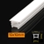 Perfil Led Slim Embutir Flexivel 10x10mm Silicone - loja online