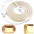 Fita Led Cob 16 Metros Branco Quente 3000k 110v Ip65 + Conector