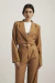 Blazer crop Charlotte marrón