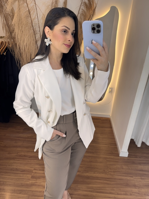 Blazer Felippa Off White - comprar online
