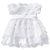 Vestido batizado bebê flores 3D Papilloo - comprar online