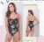 Maiô Body Corselet Estampado Blogueira Papilloo - comprar online