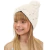 Gorro em Tricot com Pompom e Laço Infantil Menina Infanti