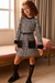 Vestido em Tweed Infantil e Blusa manga comprida Infanti na internet
