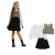 Conjunto Infantil Menina Saia Colete e Blusa Infanti