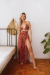 Saída de Praia Estampada Saia longa Papilloo - comprar online