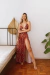 Saída de Praia Estampada Saia longa Papilloo na internet