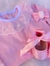 KIT Sapatilha de bebe + body luxo + lacinho rosa ou branco - Lacinhos de Liz - Vestidos de luxo, sapatinhos , lacinhos, enxoval de bebe 