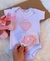 kit completo luxo - Sapatilha de bebe rosa cristais + body + lacinho inicial ⭐️⭐️⭐️⭐️⭐️