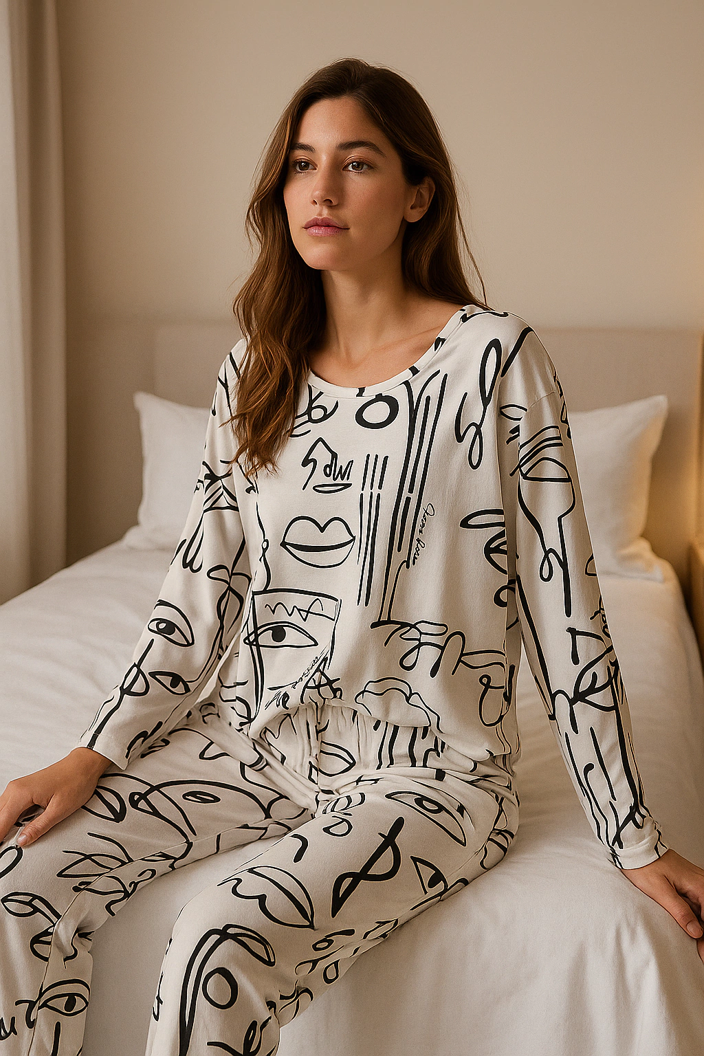 Pijama soft estampado - poema