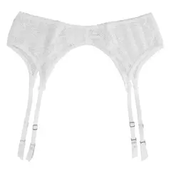 portaligas encaje blanco