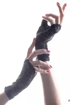 guantes cortos negros - comprar online