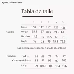 pijama satén estampado - Fanny