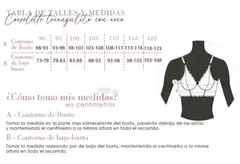 CORSELETTE TRIANGULO CON ARCO - VICTORIA COSSY