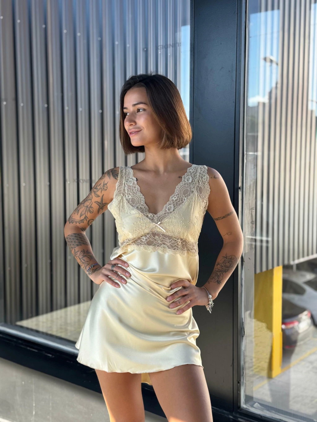 Camisolin magnolia champagne - Constanza Vercelli