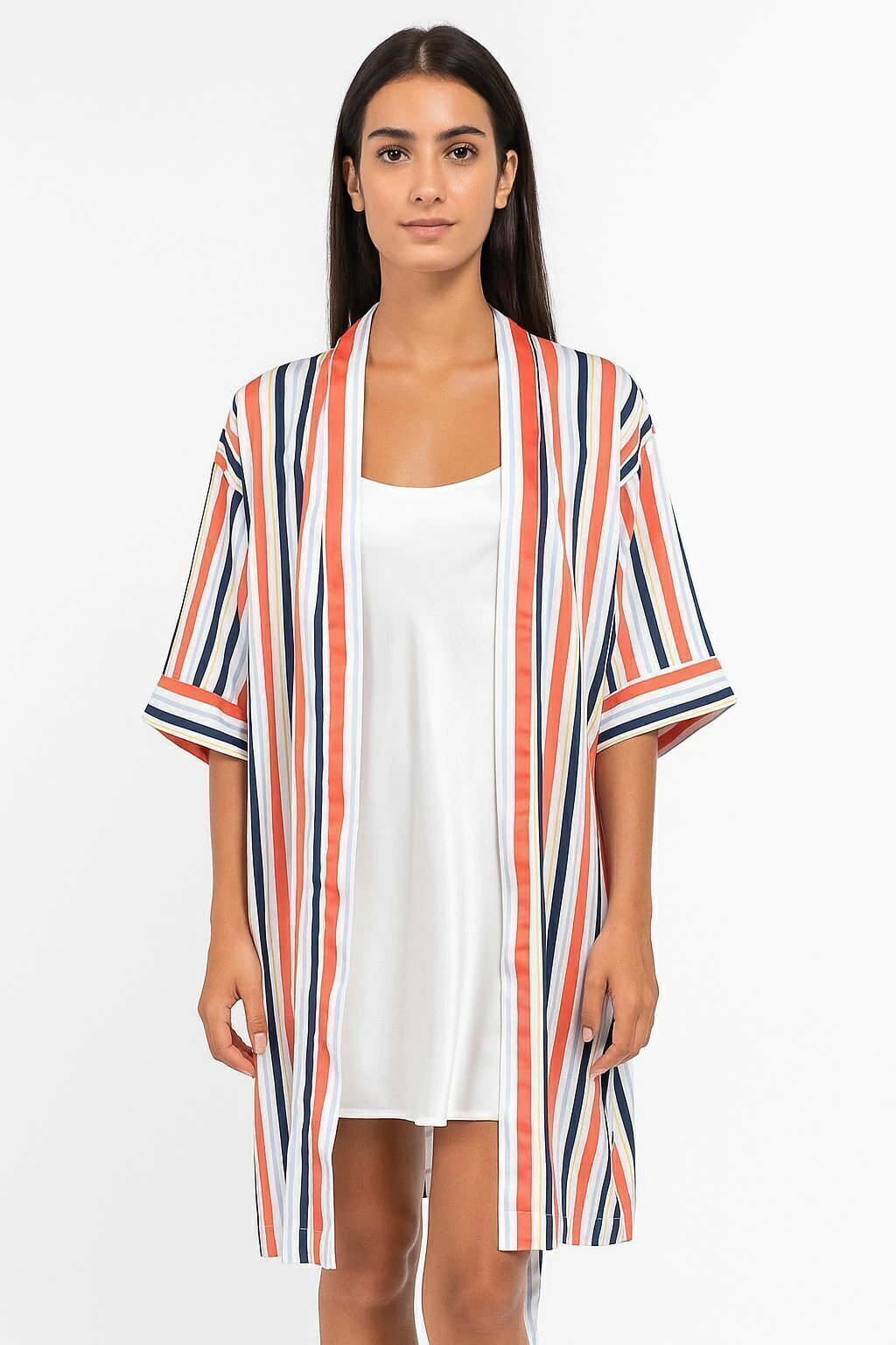 kimono estampado rayas - constanza vercelli