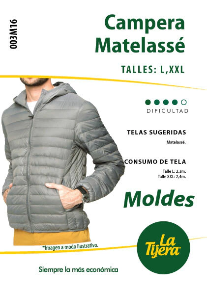 Molde Campera Matelassé grande