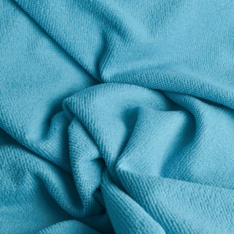 Tela de Toalla Microfibra Celeste por Kilo - comprar online