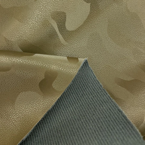 Símil Cuero Camouflage Verde por metro