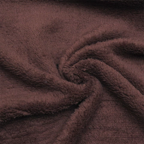 Corderito de microfibra marrón por kilo - comprar online