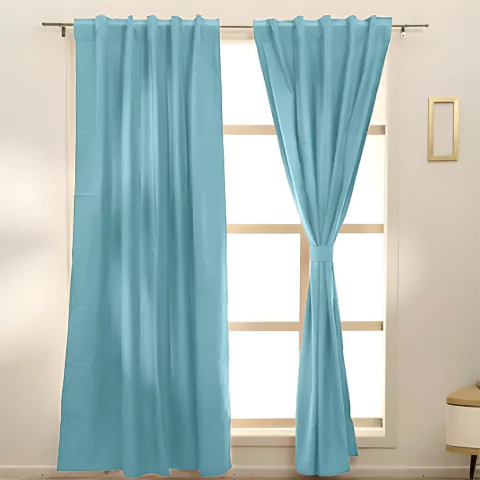 CORTINAS BLACK OUT VINILICO CELESTE