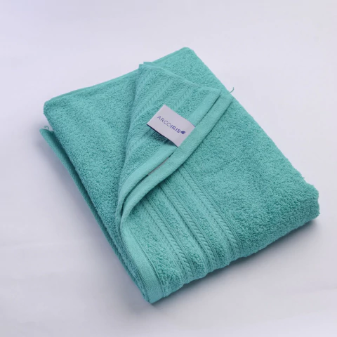 Toallón Arcoiris Liso Turquesa