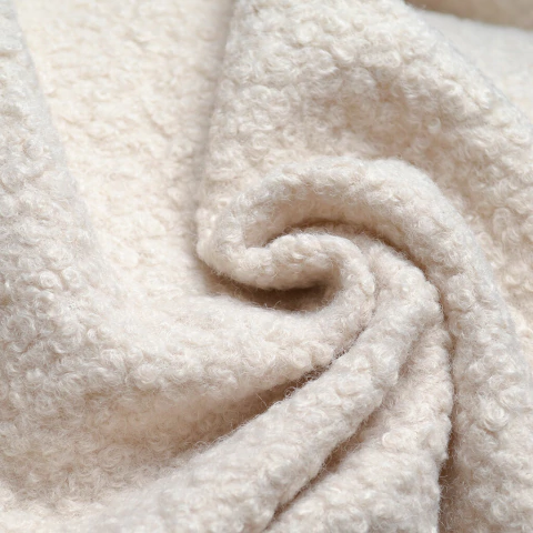 Paño Bouclé Liso Natural por Kilo - comprar online