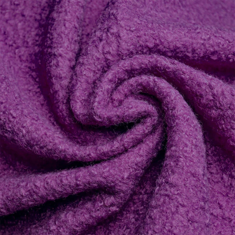 Paño Bouclé Liso Violeta por Kilo - comprar online
