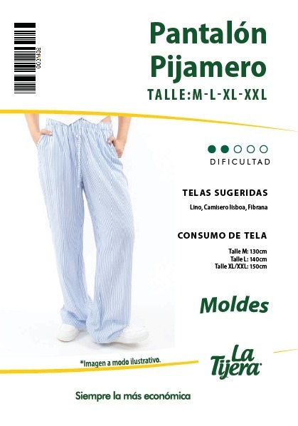 Molde Pantalón Pijamero