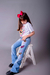 Calça Jeans Feminina Bootcut Infantil | Ref. 647