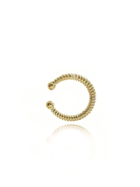 Piercing fake grosso folheado em ouro 18k