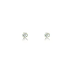 Brinco ponto de luz folheado em ouro 18k