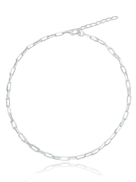 Colar choker cartier folheado em prata