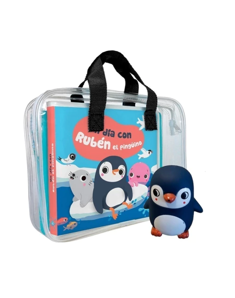 Un día con Rubén el pingüino, un libro para el baño. ¡Encontralo en Quiero Libros!
