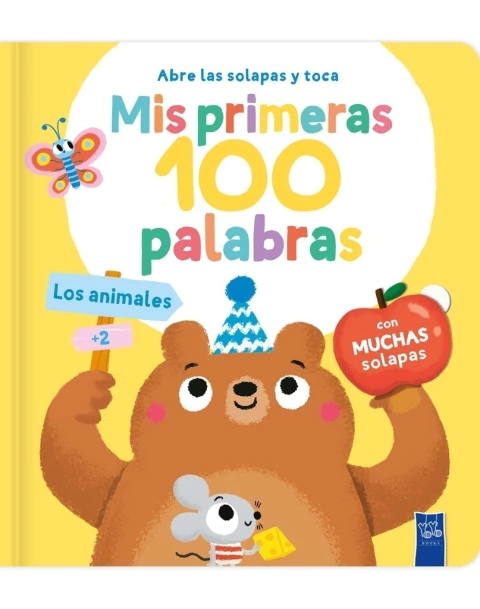 ANIMALES MIS PRIMERAS 100 PALABRAS CON SOLAPAS Y TEXTURA