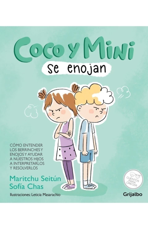 Coco y Mini se enojan, un libro infantil de Maritchu Seitún y Sofía Chas.