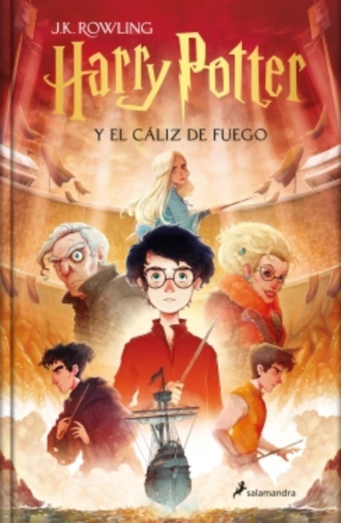 Harry Potter y el cáliz de fuego de J. K. Rowling. Edición ilustrada por Xavier Bonet.