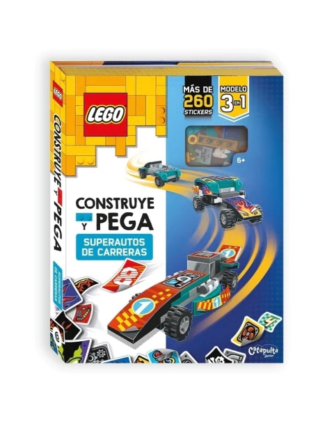 LEGO CONSTRUYE Y PEGA SUPER AUTOS DE CARRERA