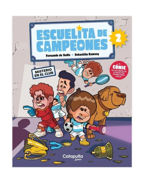 Misterio en el club, la segunda entrega del comic Escuelita de campeones. ¡Encontralo en Quiero Libros!