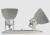 Spot plafon de 2 LUCES en chapa con tulipa de vidrio varios colores base OVALADA - comprar online