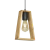 Colgante CO2 de Madera Paraíso – 1 Luz con Detalles en Negro o Blanco 30x18x6 cm