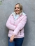Jaqueta Dupla Face Nylon Rosa e Pelo Branco