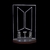 Luminária BTS Logo