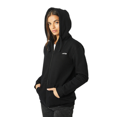 W - CAMPERA BASIC HOODIE BLACK CON LOGO - A NATION